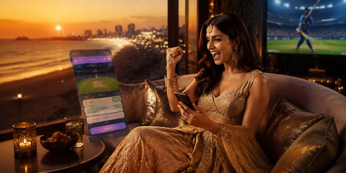 Chennai cricket betting scene with player in traditional attire